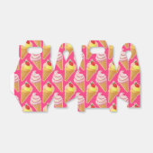 かわいいピンクパターンとストロベリーアイスクリーム フェイバーボックス (折り畳みなし)