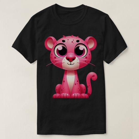 かわいいピンクパンサー Tシャツ (デザイン正面)