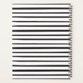 かわいいピンクパンダガーリーパーソナライズされた プランナー手帳 (裏面)