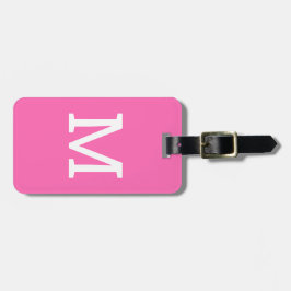 かわいいピンクパーソナライズされたイニシャルラゲッジタグ ラゲッジタグ