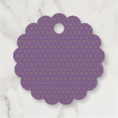 かわいいピンクパープルフローラ フェイバータグ (裏面)