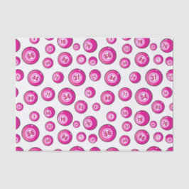 かわいいピンクビンゴボールおもしろいビンゴプレーヤー 薄葉紙