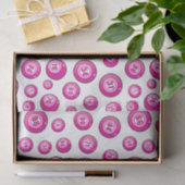 かわいいピンクビンゴボールおもしろいビンゴプレーヤー 薄葉紙 (ギフト)