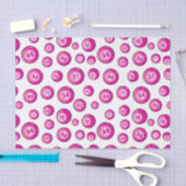 かわいいピンクビンゴボールおもしろいビンゴプレーヤー 薄葉紙 (クラフト)