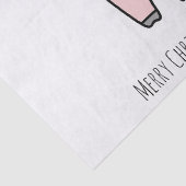 かわいいピンクピグメリークリスマスミニマシンプルリスト 薄葉紙 (詳細)