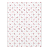 かわいいピンクピッグ納屋周囲の庭誕生日キッズ テーブルクロス (正面)