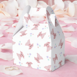 かわいいピンクピッグ納屋周囲の庭誕生日キッズ フェイバーボックス