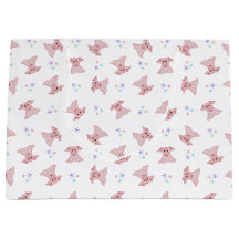 かわいいピンクピッグ納屋周囲の庭誕生日キッズ