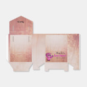 かわいいピンクフクロウありがとう赤ちゃんシャワー フェイバーボックス (折り畳みなし)