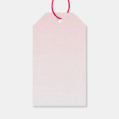 かわいいピンクフラミンゴイラストレーションのためだけに ギフトタグ (裏面)