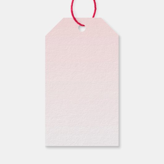 かわいいピンクフラミンゴイラストレーションパーティーありがとう ギフトタグ (裏面)