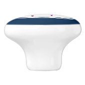 かわいいピンクフラミンゴスインラブイラストレーション セラミックノブ (側面)