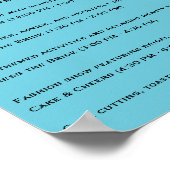 かわいいピンクフローラ🌸ブライダルシャワー日程 ポスター (角)