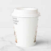 かわいいピンクフローラ幽霊とカボチャのハロウィーン 紙コップ (右)