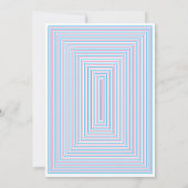 かわいいピンクブルーのナツクラッカーリースベビーシャワー 招待状 (裏面)