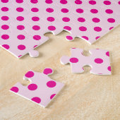 かわいいピンクヘアウィッチパズル ジグソーパズル (側面)