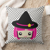 かわいいピンクヘアウィッチ装飾用クッション クッション (ブランケット)