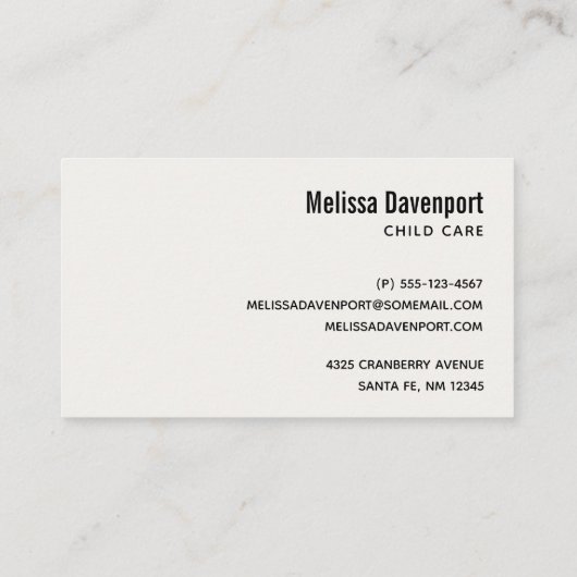 かわいいピンクベビーゾウとバラ縁ど 名刺 (裏面)