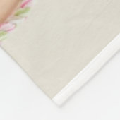 かわいいピンクベビーフォトレインボーパーソナライズされた名 フリースブランケット (角)