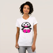 かわいいピンクペンギン Tシャツ (正面フル)