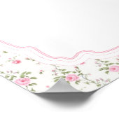 かわいいピンクボウラブシャックベビーシャワーママモサバー ポスター (角)