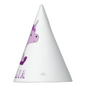 かわいいピンクユニコーンパターン子供の誕生日パーティー帽子 パーティーハット (右)