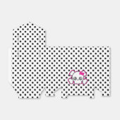 かわいいピンクリボンスカルギフトボックス フェイバーボックス (折り畳みなし)