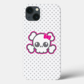 かわいいピンクリボンスカルiPadケース Case-Mate iPhoneケース (裏面)