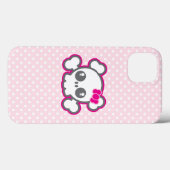 かわいいピンクリボンスカルiPadケース Case-Mate iPhoneケース (裏面 (横))