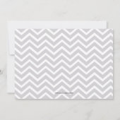 かわいいピンク及び青い性はパーティの招待状を明らかにします 招待状 (裏面)