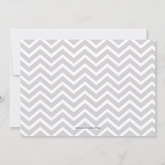 かわいいピンク及び青い性はパーティの招待状を明らかにします 招待状 (裏面)