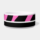 かわいいピンク及び黒いシマウマは縞で飾ります ボウル (右)