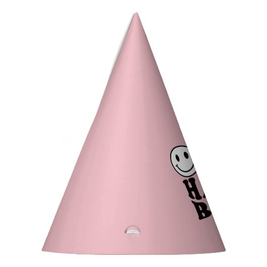 かわいいピンク名門私立校風のスマイル | One Happy Babe パーティーハット (左)