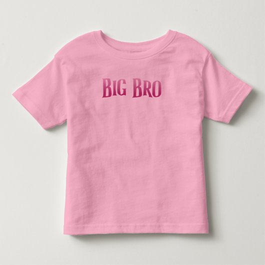 かわいいピンク好きな子供の大きい兄 トドラーTシャツ (正面)
