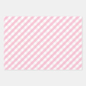 かわいいピンク子猫ラヴカスタムフォトキッズ ラッピングペーパーシート (正面2)