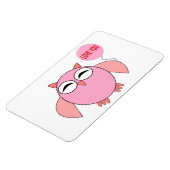 かわいいピンク愛あなたフクロウ磁石 マグネット (左側)