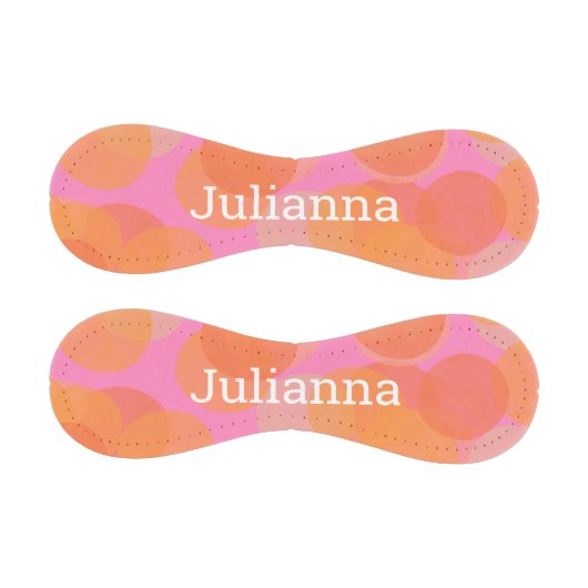 かわいいピンク抽象芸術水彩ガーリー名前をカスタムする 野球ボール (パネル)