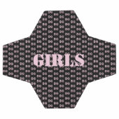 かわいいピンク文字ガールズサッカーボール サッカーボール (フラット)