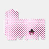 かわいいピンク毛魔女ギフトボックス フェイバーボックス (折り畳みなし)