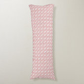 かわいいピンク水玉模様インク滴 ボディピロー (正面縦)