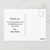 かわいいピンク猫のクリスマス ポストカード (裏面)