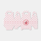 かわいいピンク猫の漫画 – パーソナライズされた子供の誕生日 フェイバーボックス (折り畳みなし)