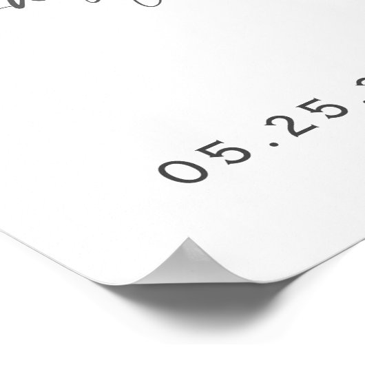 かわいいピンク真珠のように待つ赤ちゃん女の子シャワーへようこそ ポスター (角)