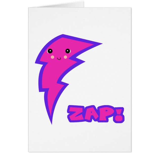 かわいいピンク稲妻ボルト (正面)