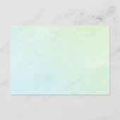 かわいいピンク色のクジラ海の本を赤ちゃんシャワー用 エンクロージャーカード (裏面)