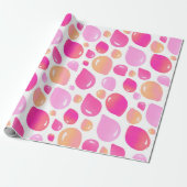 かわいいピンク色のバルーンのパタガーリーーン ラッピングペーパー (アンロールド)
