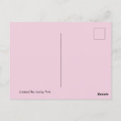 かわいいピンク色の子豚ポストクロッシング葉書 ポストカード (裏面)