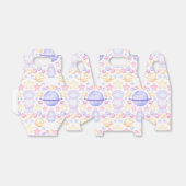 かわいいピンク色の宇宙宇宙飛行士誕生日 フェイバーボックス (折り畳みなし)