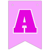 かわいいピンク誕生日 バンティングフラッグ (第2の旗)