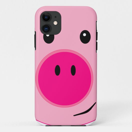 かわいいピンク豚 Case-Mate iPhoneケース (裏面)